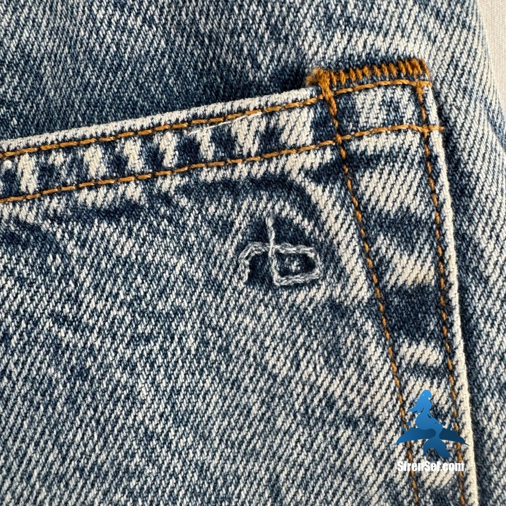 1282 rag & bone Maya High-Rise Short – 26 – Calypso (Blue) - Picture 13 of 16